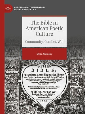 cover image of The Bible in American Poetic Culture